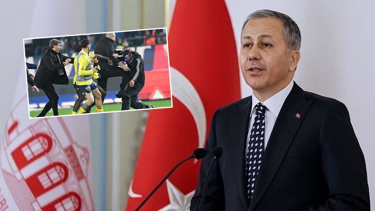 Bakan Yerlikaya duyurdu Trabzonspor Fenerbahçe maçı sonrası çıkan