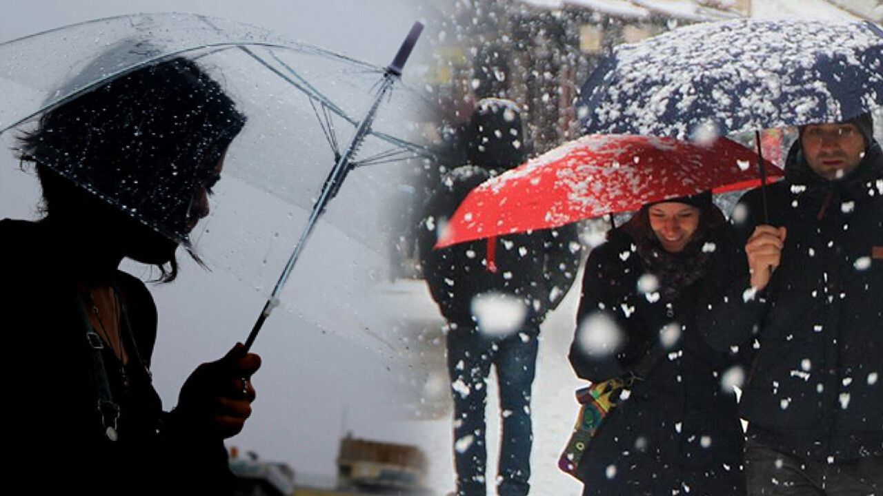 Meteoroloji den yeni tahminler Karla karışık yağmur uyarısı yapıldı