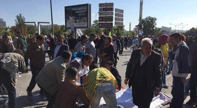 Ankara&#039;daki patlamada 9 polis yaralı