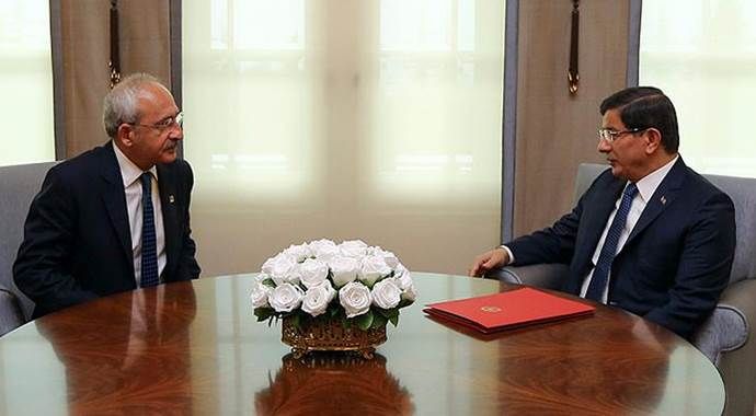 Davutoğlu ile Kılıçdaroğlu görüştü
