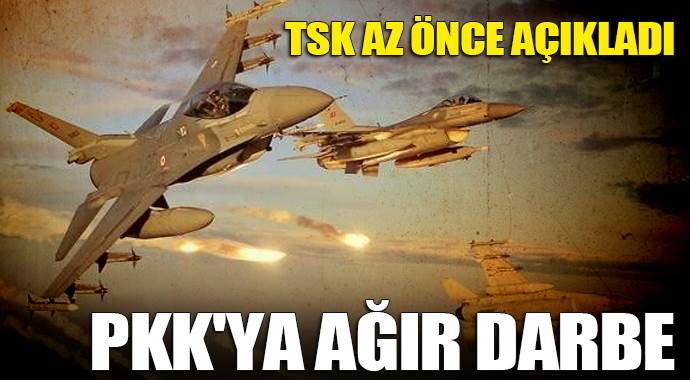 TSK&#039;dan Hakkari&#039;de PKK&#039;ya ağır darbe!
