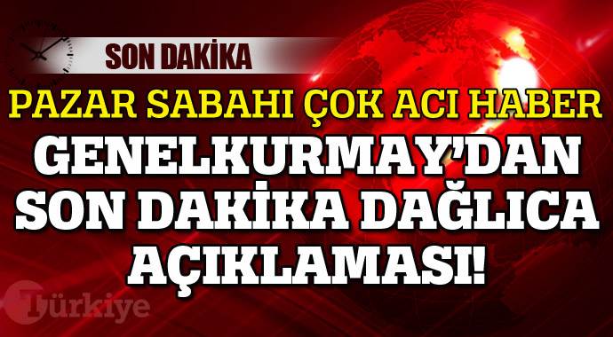 TSK açıkladı, Dağlıca&#039;da 1 asker daha şehit oldu!