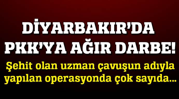 Diyarbakır&#039;da PKK&#039;ya ağır darbe!