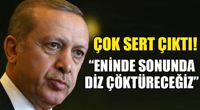 Cumhurbaşkanı Erdoğan, &#039;Diz çöktüreceğiz&#039;