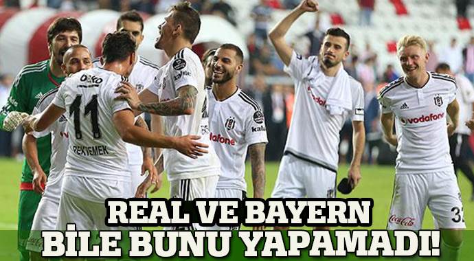 Beşiktaş Avrupa&#039;nın zirvesinde
