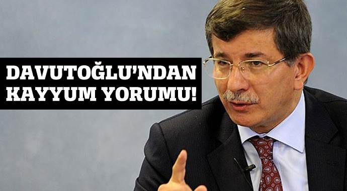 Başbakan Davutoğlu&#039;ndan kayyum yorumu!