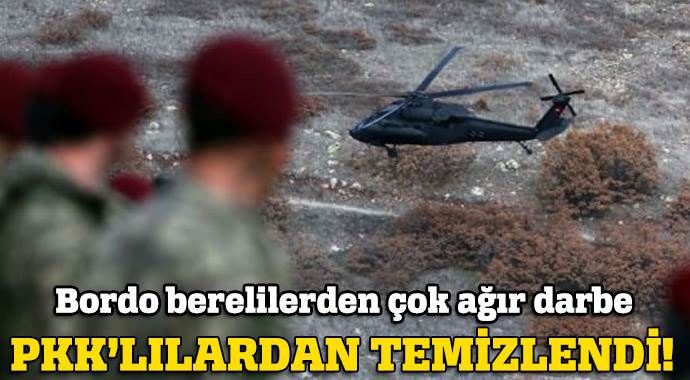 İkiyaka dağları PKK&#039;dan temizlendi