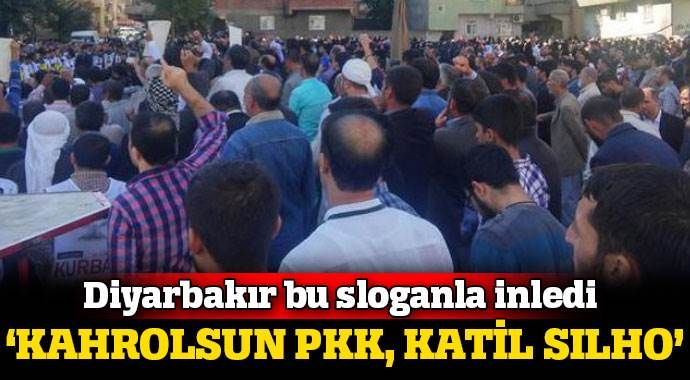 Diyarbakır sokakları bu sloganlarla inledi