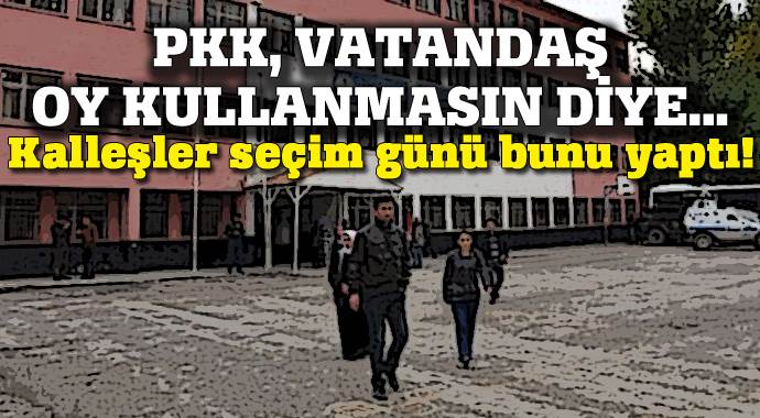 Yüksekova&#039;da seçmene PKK engeli