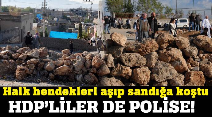 Güneydoğu&#039;da halk sandığa koştu, HDP&#039;liler polise!