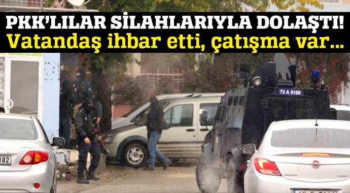 Şırnak&#039;ta PKK&#039;lılar polisle çatıştı
