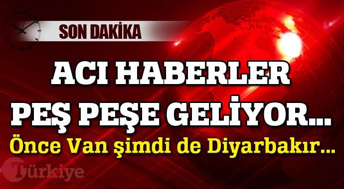 Acı haberler peşe peşe geliyor, Diyarbakır&#039;da 3 şehit var...