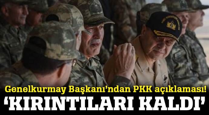 Genelkurmay Başkanı Akar&#039;dan son dakika PKK açıklaması!