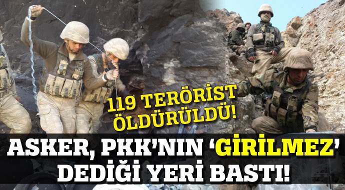 Asker, PKK&#039;nın &#039;girilmez&#039; dediği bölgede!