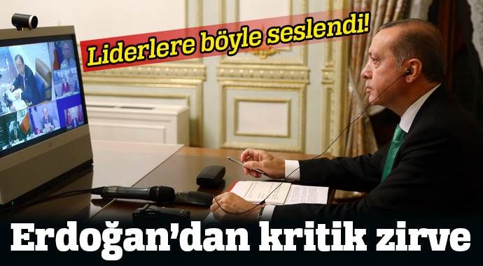 Erdoğan bazı liderlerle telekonferans yaptı 