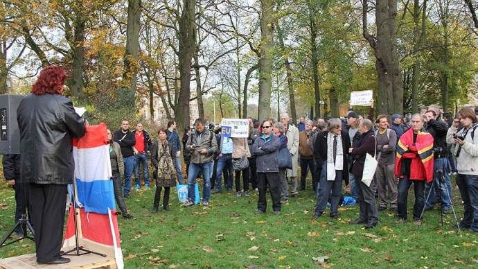 Irkçı PEGIDA, Utrecht&#039;te toplandı
