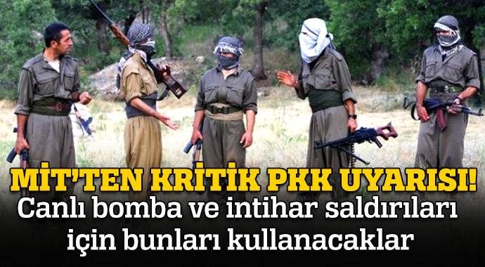 MİT&#039;ten PKK uyarısı