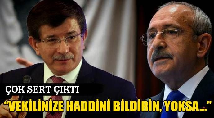 Davutoğlu, Kılıçdaroğlu&#039;na sert çıktı!