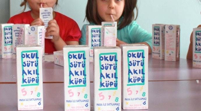 Haftada 3 gün okul sütü 