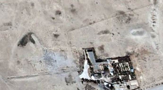 IŞİD&#039;in Palmira&#039;daki yıkımı uydudan görüntülendi