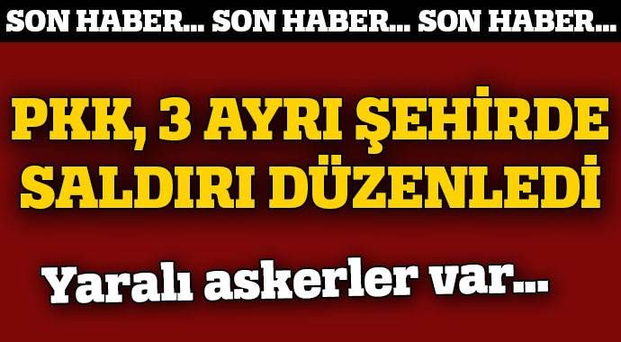 PKK Şırnak, Van ve Hakkari&#039;de saldırdı
