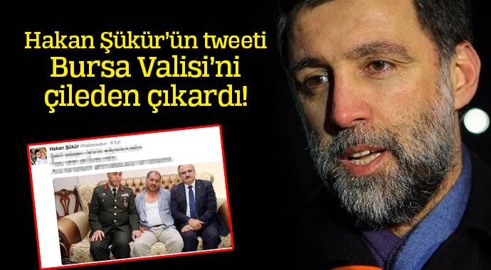 Hakan Şükür&#039;ün tweeti Bursa Valisi&#039;ni çileden çıkardı!