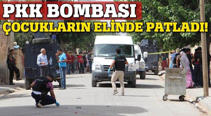 PKK bombası çocukların elinde patladı