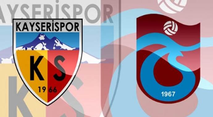 Trabzonspor ile Kayserispor 37. randevuda
