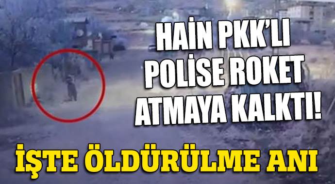 İşte hain PKK&#039;lının öldürülme anı! 