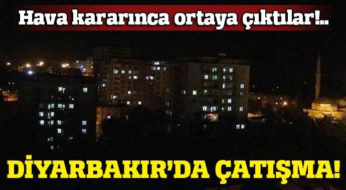 Diyarbakır&#039;da teröristler polisle çatıştı