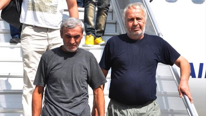 Irak&#039;ta serbest kalan 2 işçi Türkiye&#039;de
