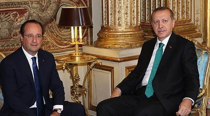 Cumhurbaşkanı Erdoğan Hollande ile görüştü
