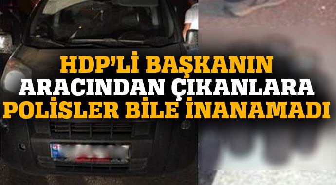 HDP&#039;li başkanın aracında bomba kalıbı bulundu
