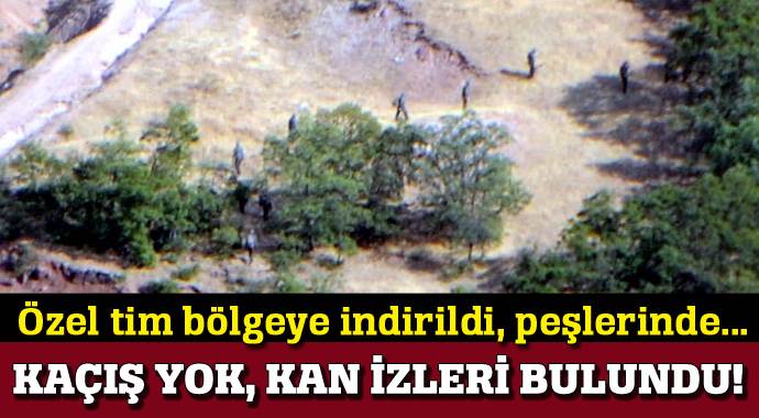 Asker Tunceli&#039;de o kalleşleri arıyor, kan izleri bulundu...