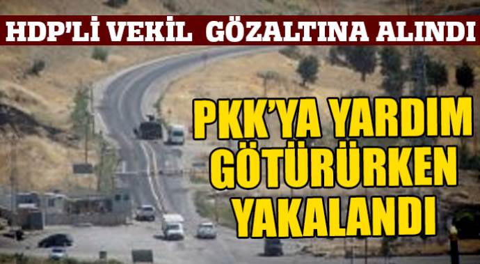 PKK&#039;ya yardım götüren araçtan HDP&#039;li vekil çıktı
