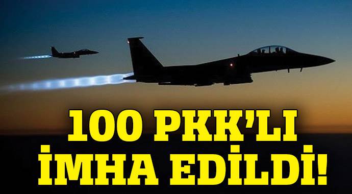 100 PKK&#039;LI edildi!