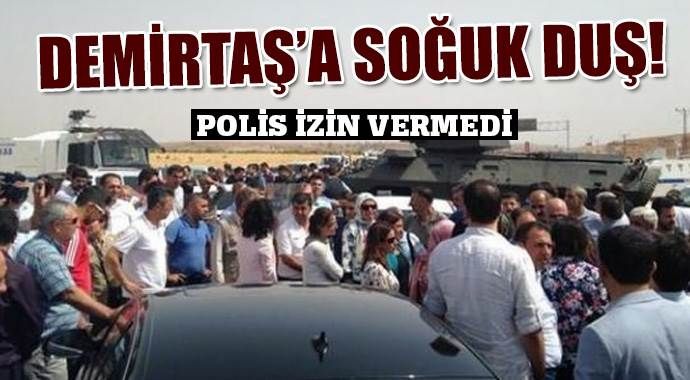 Demirtaş&#039;ın konvoyu Mardin çıkışında durduruldu
