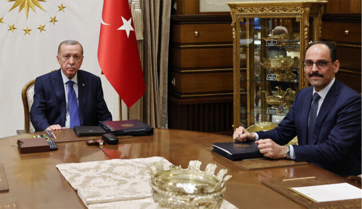 Cumhurbaşkanı Erdoğan, MİT Başkanı İbrahim Kalın ile görüşüyor