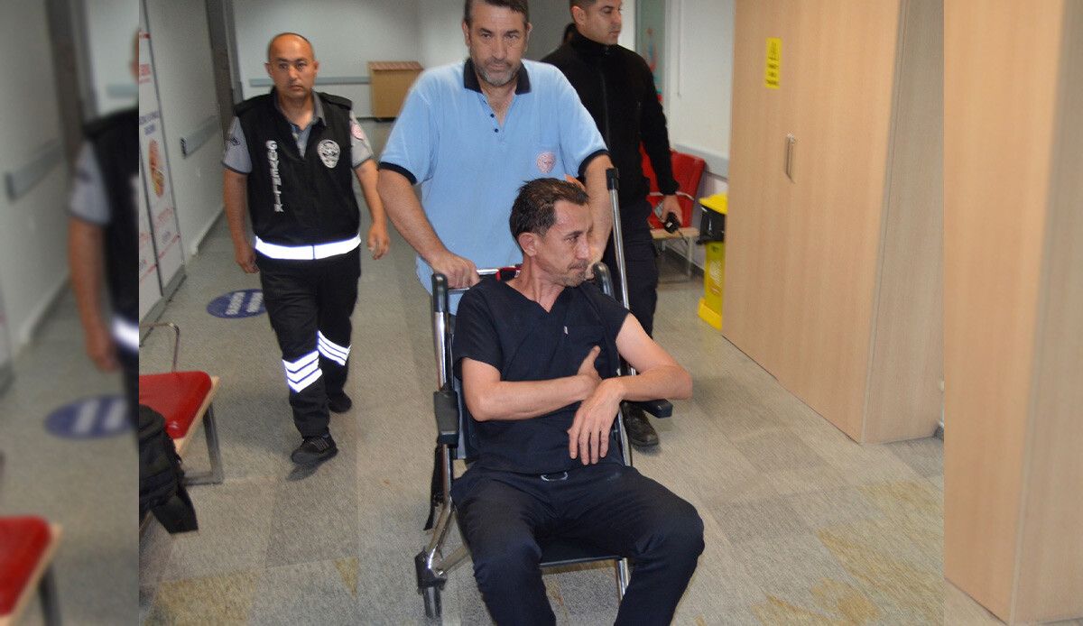 Aksaray&#039;da refakatçi dehşeti!  Hastanenin temizlik görevlisini darp etti