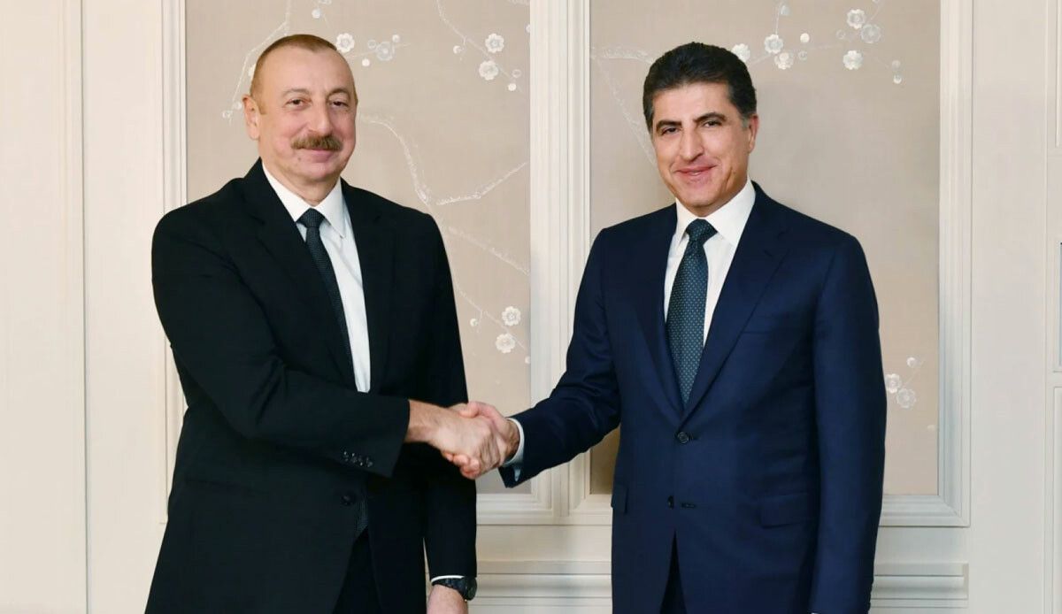 Aliyev, Bakü&#039;de IKBY Başkanı Barzani ile görüştü