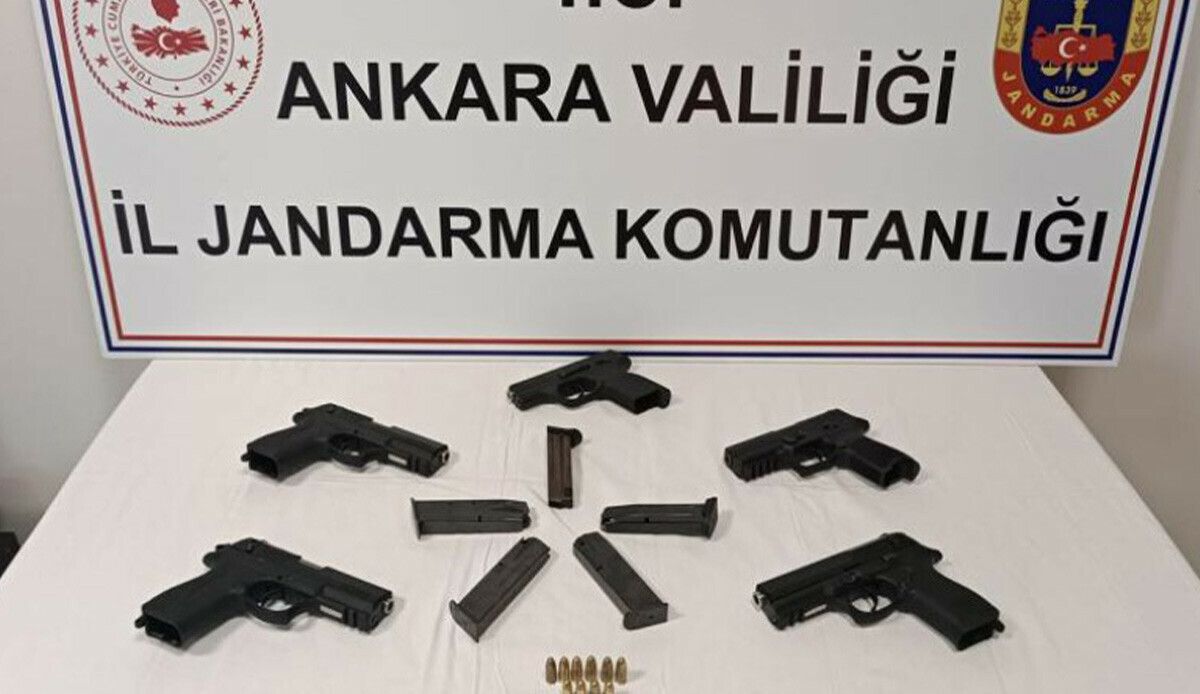 Ankara&#039;da silah kaçakçılığı operasyonu: 5 ruhsatsız tabanca ele geçirildi