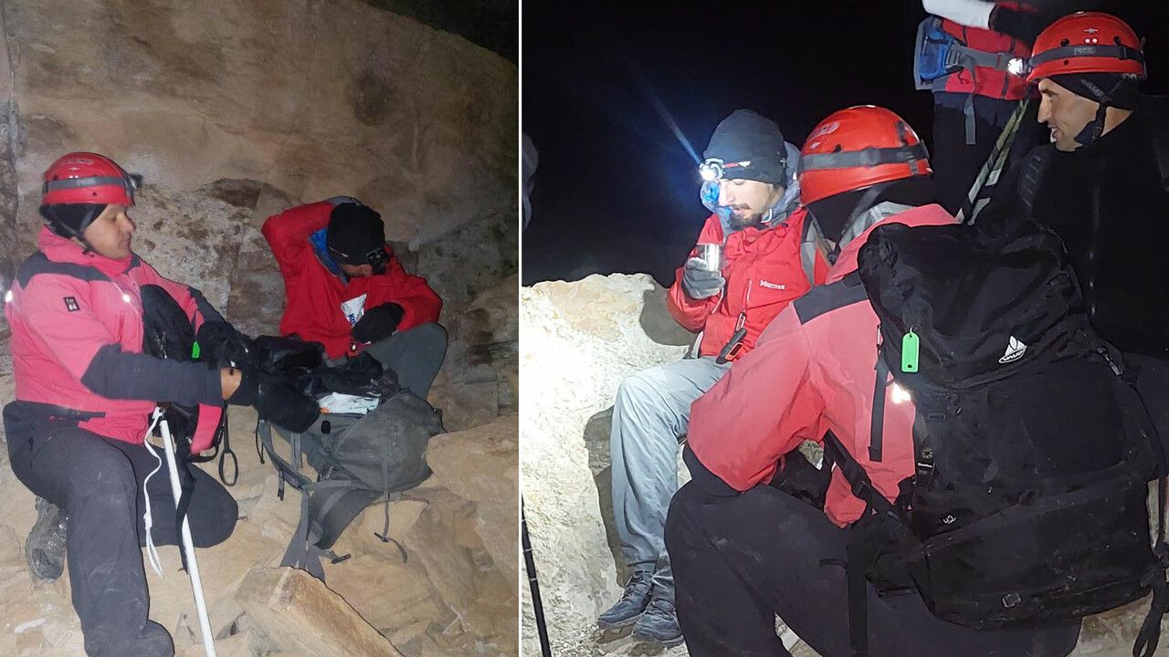 Erciyes&#039;te mahsur kalan dağcı saatler sonra kurtarıldı
