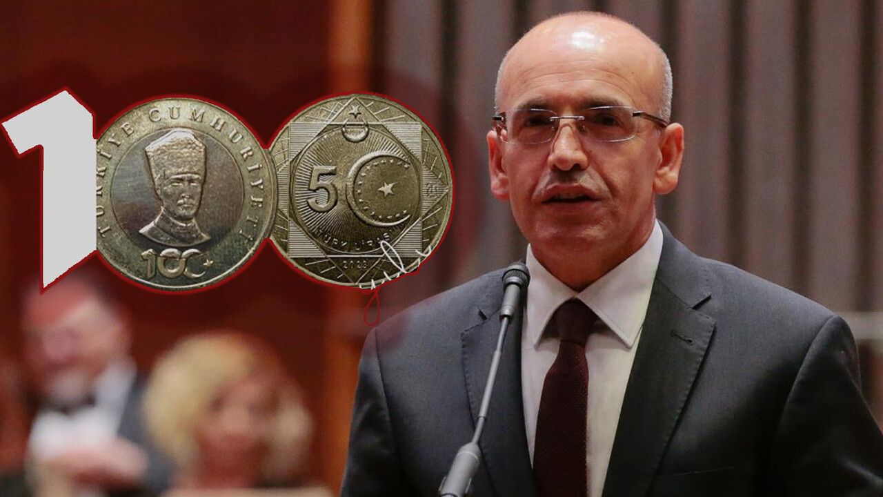 Hazine Bakanı Şimşek&#039;ten Cumhuriyet&#039;in 100&#039;üncü yılına özel hatıra para paylaşımı