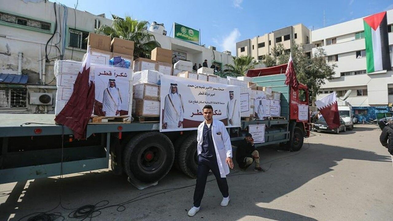 Katar&#039;dan, &#039;sürgün edilen&#039; Gazzelilere 50 milyon dolar insani yardım