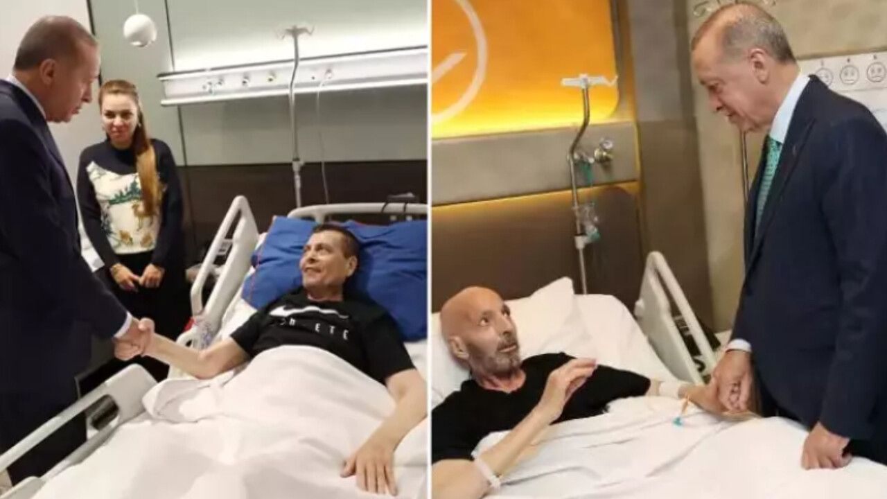 Erdoğan’dan hastanede tedavi gören 2 isme sürpriz ziyaret