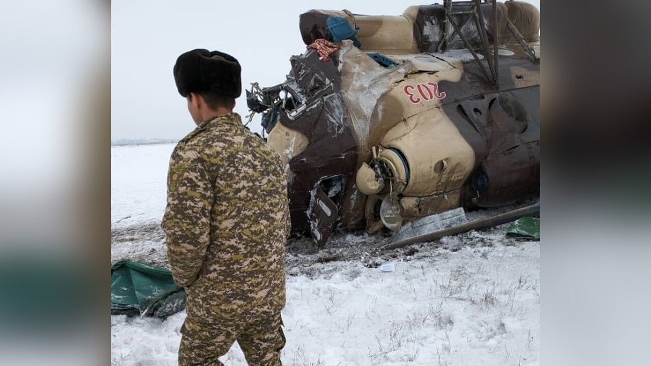 Kırgızistan&#039;da askeri helikopter düştü: Ölü ve yaralılar var