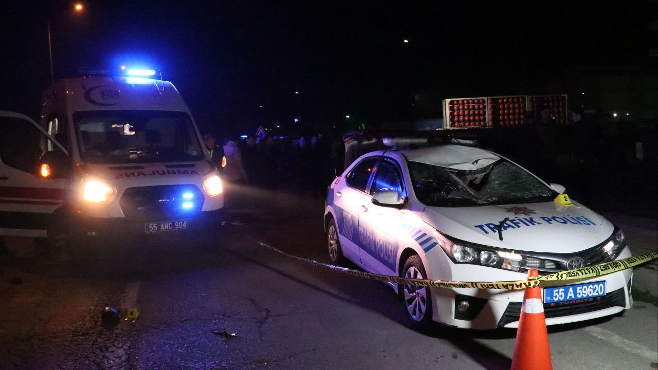 Samsun’dan acı haber! Kaza yaptıktan sonra kaçan sürücü bir polisi şehit etti