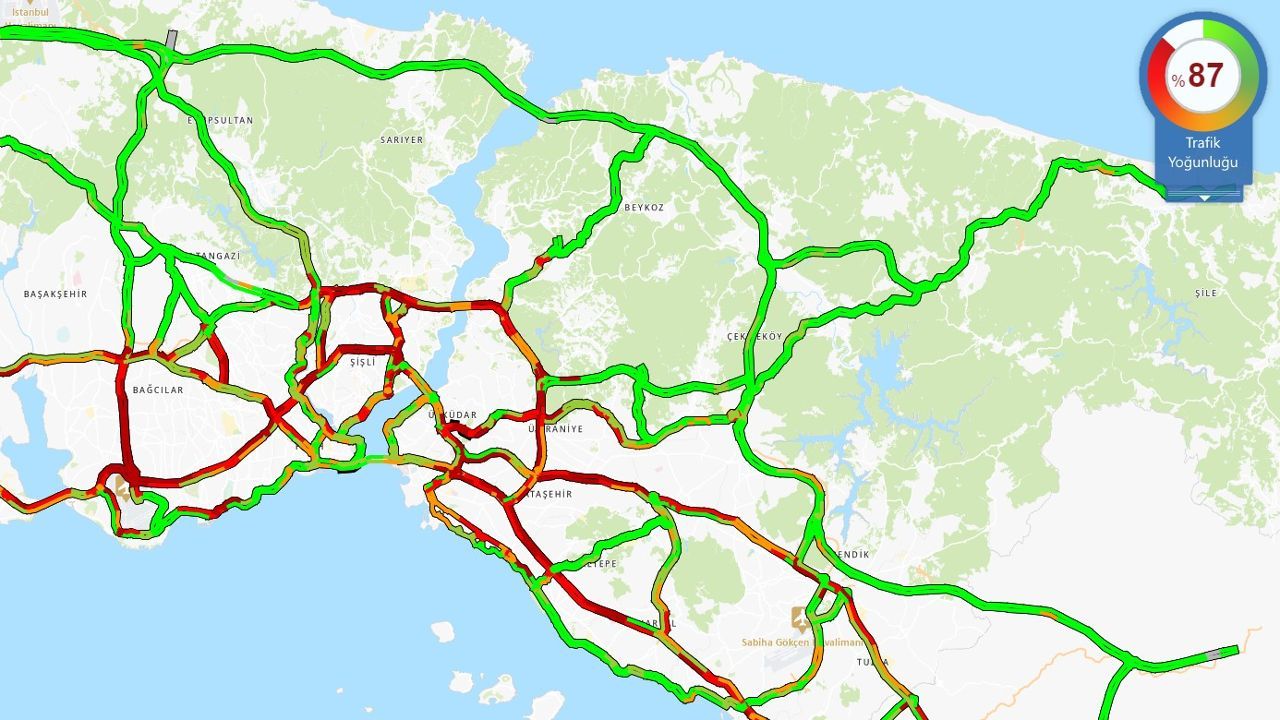 İstanbullulara kötü haber! Trafik yoğunluğu yüzde 87&#039;yi geçti