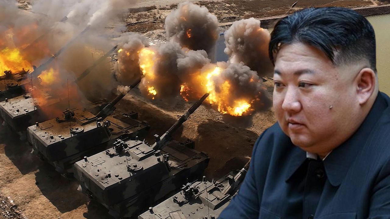 Kuzey Kore savaş hazırlığında! Kim Jong-un tatbikata katıldı, iki ülkeye gözdağı verdi