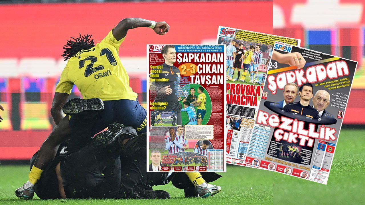Trabzon yerel medyası Fenerbahçe maçını &#039;provokasyon&#039; olarak gördü &#039;Şapkadan çıkan tavşan&#039;